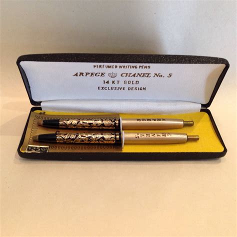 perfumed writing pens arpege chanel no 5 14k gold|arpege Chanel no 5 reviews.